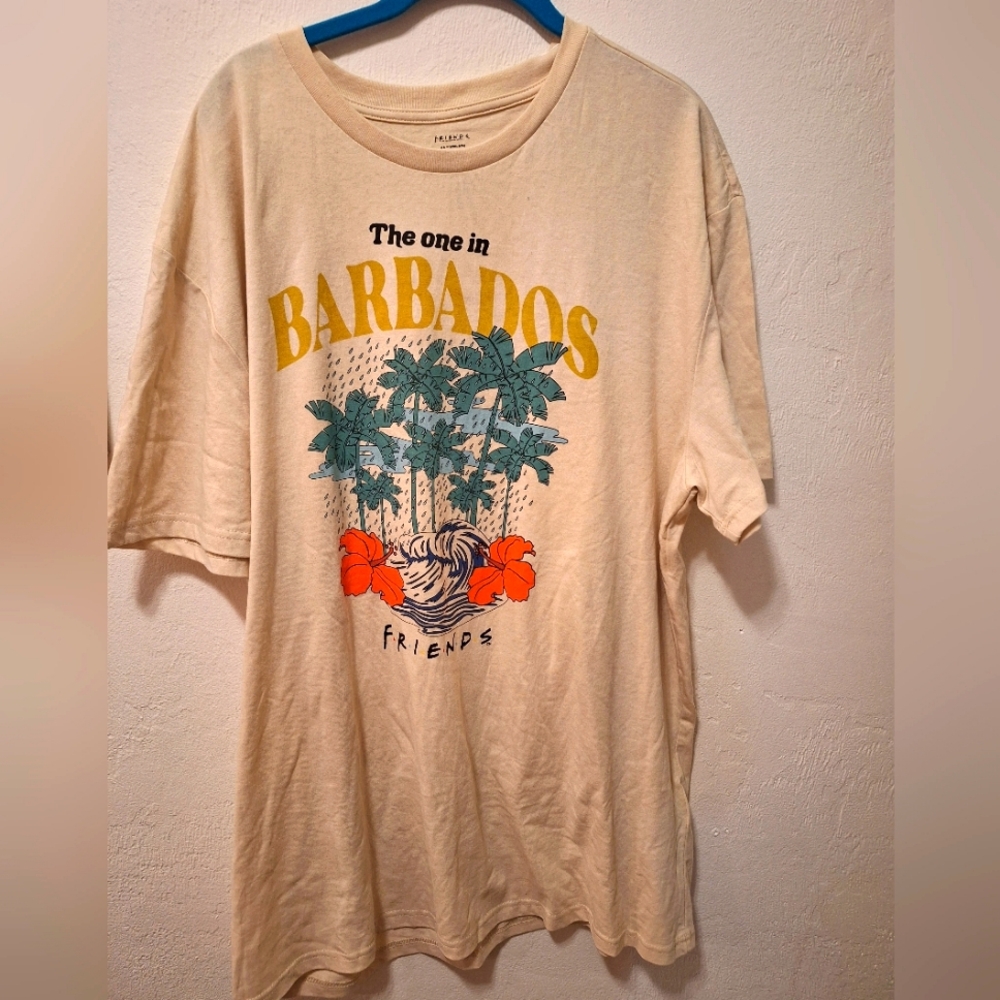 "Friends" tv show The One InBarbados Graphic Tee XXL